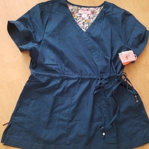 Koi Scrub Top Katelyn XL NWT